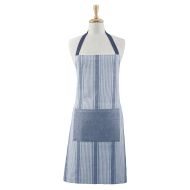 Davis & Waddell Ellis Cotton Butchers Apron Blue & White Stripe 70x80cm