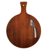 Davis & Waddell Acacia Wood Cutting Board With Knife 2pcs Set