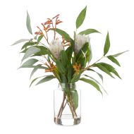 Rogue Protea Kangaroo Paw-Pauline Vase Cream & Yellow 42x30x46cm