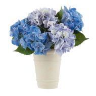 Rogue Hydrangea Evie-Cement Vessel Blue 41x41x41cm