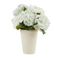 Rogue Hydrangea Evie-Cement Vessel White 41x41x41cm