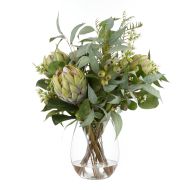 Rogue Grand Protea-Native Mix-Claire Vase Green 67x57x59cm