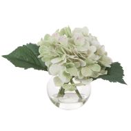 Rogue Hydrangea Stem-Sphere Vase Green 26x27x20cm