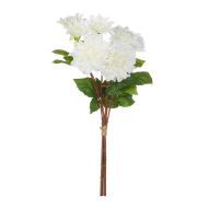 Rogue Dahlia Bud Stem Bunch White 28x28x64cm