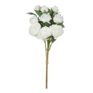 Rogue Peony Stem UV Bunch White 36x36x92cm