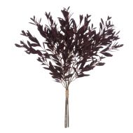 Rogue Olive Leaf Spray Bunch Burgundy 39x39x80cm