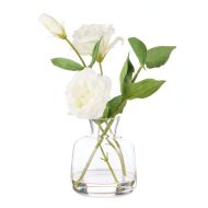 Rogue Lisianthus-Glass Vase Pink 26x15x27cm