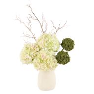 Rogue Hydrangea Allium-Maliah Pot Green 55x30x76cm