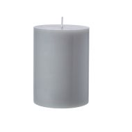Emporium Unscented Pillar Candle Grey 7.5x7.5x10cm