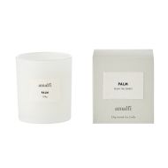 Amalfi Palm Scented Soy Wax Candle 330g White 9x9x10cm