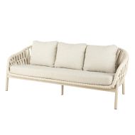 Grand Designs Elwood Outdoor 3 Seater Sofa Cream 86x200x78cm