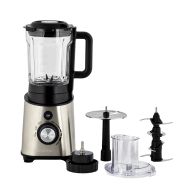 MasterPro Premium Multi Food Processor & Blender Silver & Black 21.3x18.3x49.5cm