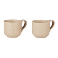 Leaf & Bean Aster Espresso Cups 2pcs Set Natural 100ml/5x7x6cm