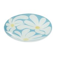 Emporium Small Lulu Glass Plate Blue Flower 14.9x14.9x1.7cm