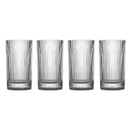 Davis & Waddell Ascot Highball Glasses 4pcs Set Clear 370ml/7.7x7.7x13.7cm