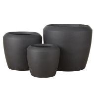 Rogue Vienna Planter 3pcs Set Black 56x56x49cm