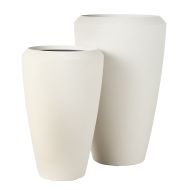 Rogue Vienna Tall Planter 2pcs Set White 55x55x87cm