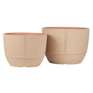 Rogue Florence Seam Planter 2pcs Set Terracotta 50x50x36cm