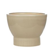 Rogue Rouen Bowl Planter Large Beige 19x19x14cm