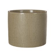 Rogue Reims Grid Planter Medium Green 14x14x12cm