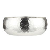 Rogue Pali Metal Bowl Planter Medium Silver 36x36x14cm