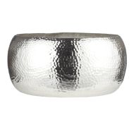 Rogue Pali Metal Bowl Planter Large Silver 43x43x20cm