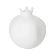 Emporium Pomegranate Sculpture White 13x13x13.3cm