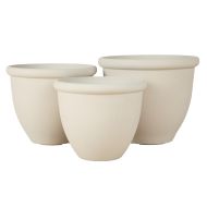 Rogue Milan Matte Planter 3pcs Set Cream 49x49x42cm