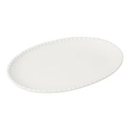 Society Home Cini Ceramic Plate White 25.5x10.5x2.5cm