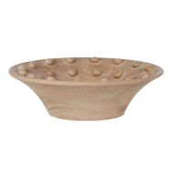 Amalfi Barton Wooden Bowl Natural 24x24x7cm