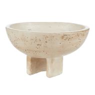 Amalfi Napier Decorative Bowl Travertine 15x15x8cm