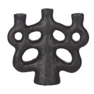 Amalfi Argo Ceramic Candleholder Black 9x26x24cm