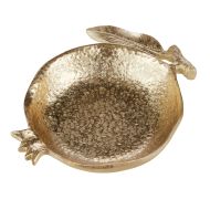 Amalfi Agnes Pomegranate Plate Gold 16x20x4cm