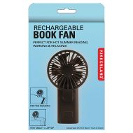 Kikkerland Rechargeable Clip Fan Black 6x0.8x10cm