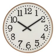 Amalfi Thomas Wall Clock White & Natural 60x5.5x60cm