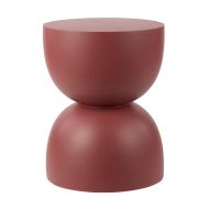 Amalfi Bennett Side Table Burgundy 35x35x46cm