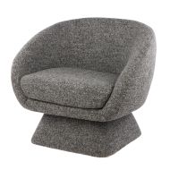 Grand Designs Lucca Swivel Chair Grey 73x88x81cm