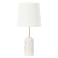 Amalfi Lennon Marble Table Lamp White & Gold 30x30x62cm