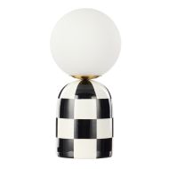 Emporium Archie Table Lamp Black & White 15x15x32cm