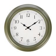 Society Home Marlow Wall Clock Cream & Green 35x35x6.3cm