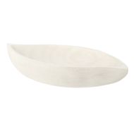 Amalfi Picton Timber Leaf Tray White 36x18x6cm