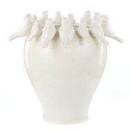 Society Home Rosemary Ceramic Bird Vase Large Off White 40x40x38.5cm