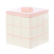 Emporium Lulu Collection Ceramic Box Pink 10.7x10.7x12.3cm