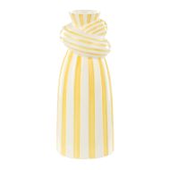 Emporium Lulu Collection Twist Stripe Vase Yellow 10x10x24cm