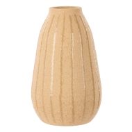 Amalfi Henry Ceramic Vase Large Beige 18.5x18.5x30.5cm