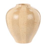 Amalfi Hugo Ceramic Vase Small Brown 18.5x18.5x20.5cm