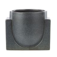 Amalfi Ponti Stoneware Planter Black 20x17x18cm