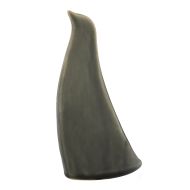 Amalfi Sirin Ceramic Bird Sculpture Small Dark Grey 12.5x7x18.5cm