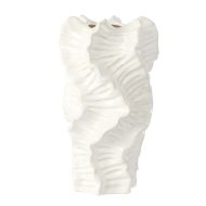 Amalfi Opus Ceramic Vase Medium White 17x17x30cm