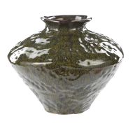 Amalfi Silva Ceramic Vase Medium Green 26x26x25cm